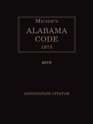 cover image of Michie's Alabama Citator